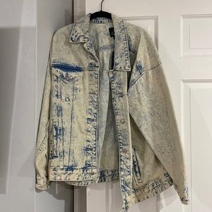 Oversized jean jacket